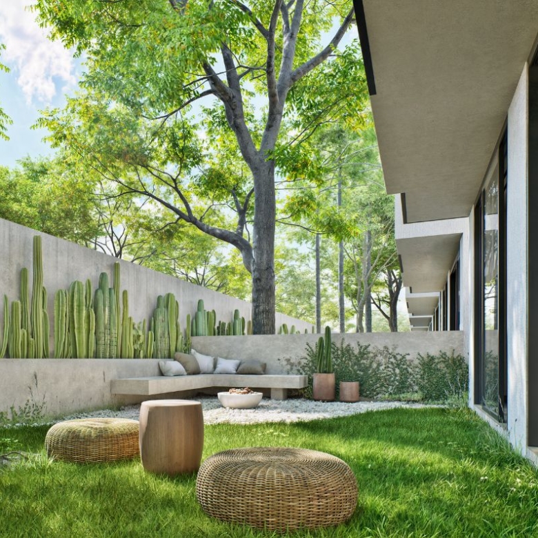 Casa nueva de venta en Lumbisí con jardín posterior