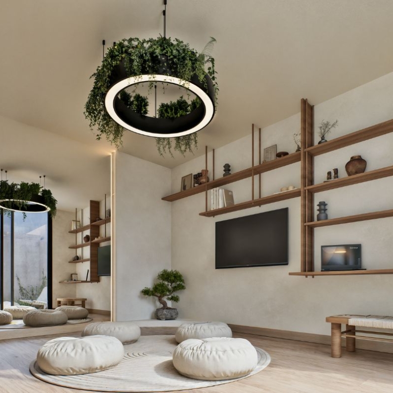 Modelo de casa tipo B en Lumbisí con terraza y 3 dormitorios
