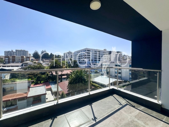 Balcón de Departamento en Venta Ponceano Alto con vidrio templado